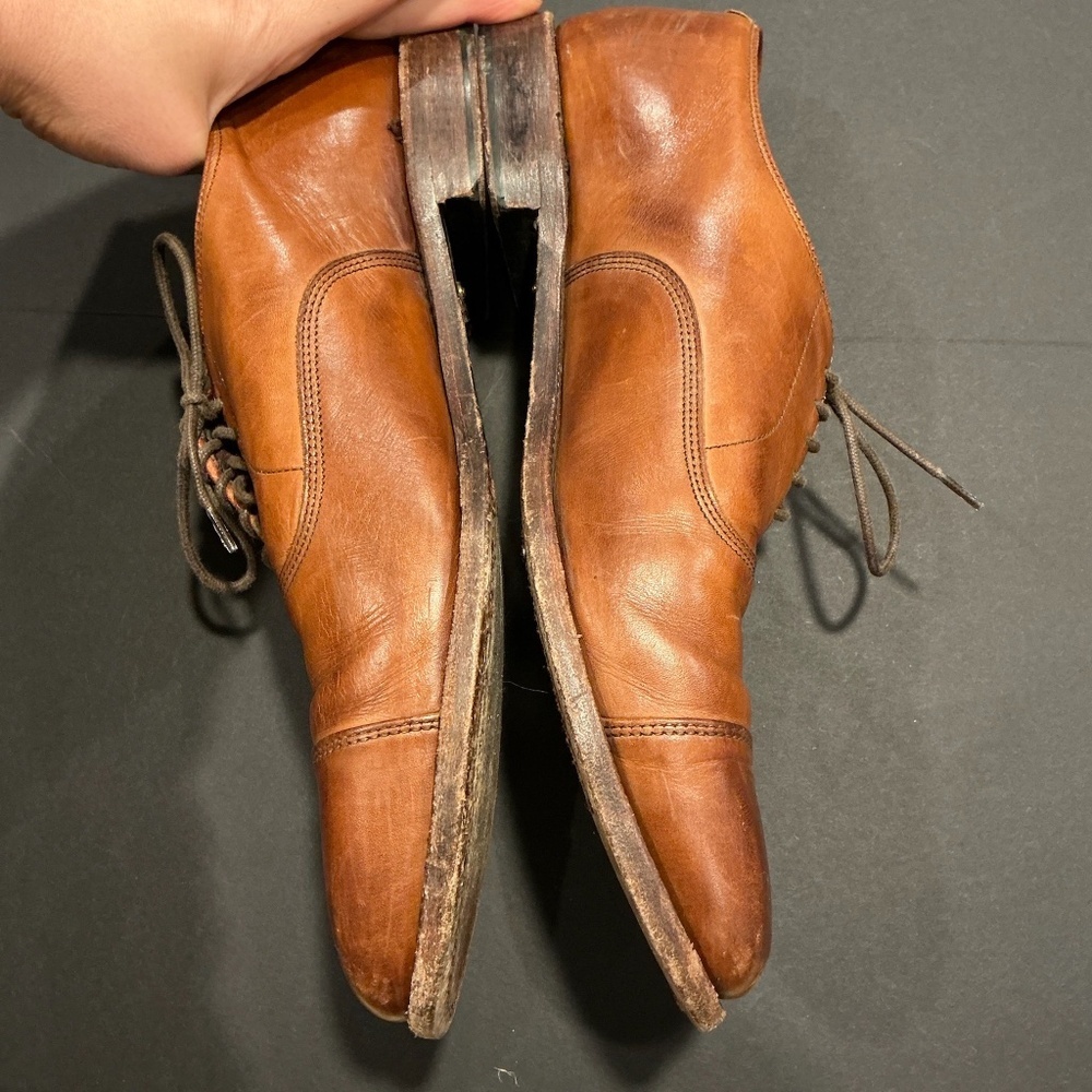Allen Edmonds Park Avenue Brown Cap Toe Oxford Dress Shoes Men’s 12 - Picture 7 of 13